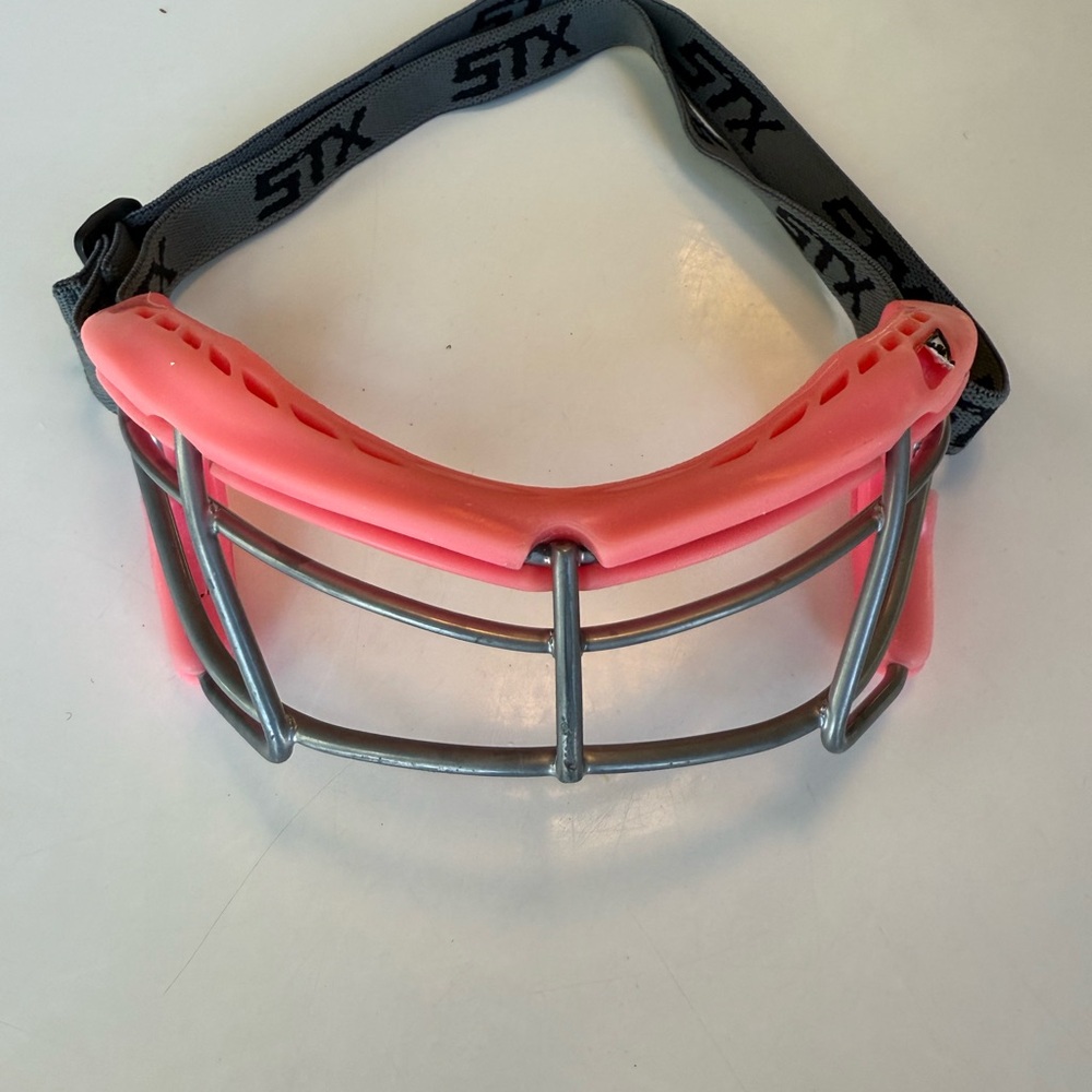 STX Pink and Gray Sports Face Guard
